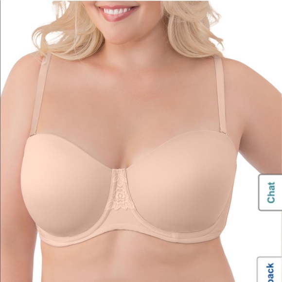 Vanity Fair “Fair Nude” Strapless Bra 40C - Picture 4 of 7